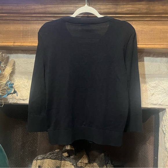 Kate Spade Kati Jewel Embellished Black Cardigan Sweater - Picture 13 of 15